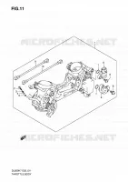 CORPS DE PAPILLON pour Suzuki V-STROM 650 2010