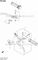 ENSEMBLE LEVIERS   POIGNEES (MODEL K9 E02,E19,E24) pour Suzuki V-STROM 650 2010