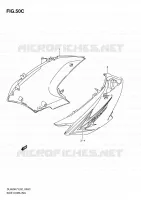 FLANCS DE CARENAGES (MODEL L0) pour Suzuki V-STROM 650 2010