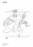 RESERVOIR D'ESSENCE (MODEL K9/L0) pour Suzuki V-STROM 650 2010