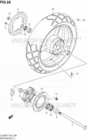 ROUE ARRIERE (DL650K7/K8/K9/L0/UEL0) pour Suzuki V-STROM 650 2010