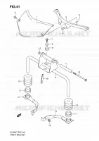 SUPPORTS AVANT pour Suzuki V-STROM 650 2010