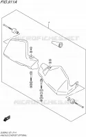 PROTEGES MAINS (OPTIONAL) pour Suzuki V-STROM 650 2015
