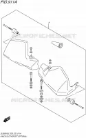 PROTEGES MAINS (OPTIONAL) pour Suzuki V-STROM 650 2015