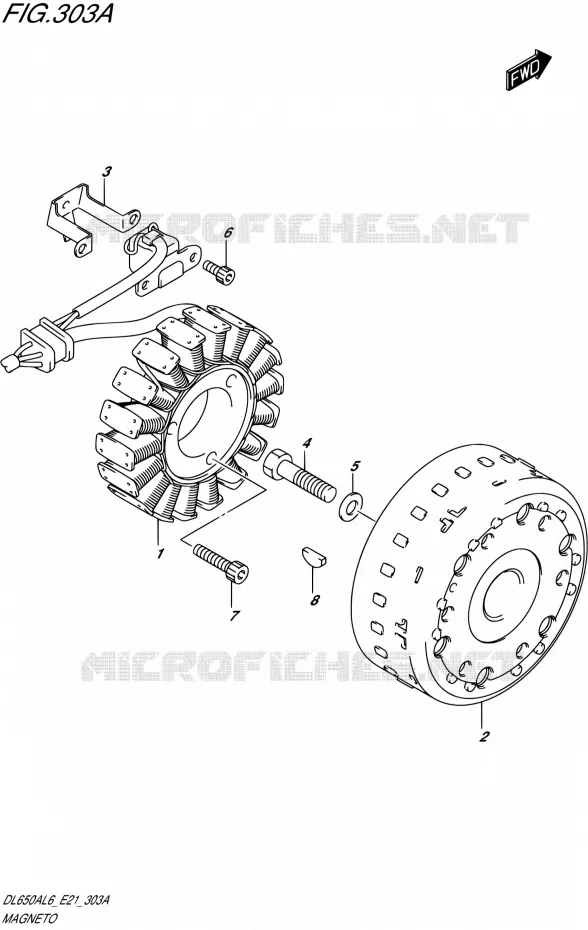 ALLUMAGE ROTOR - STATOR Suzuki MOTO 650 V-STROM 2016  DL650XA L6 (E21)
