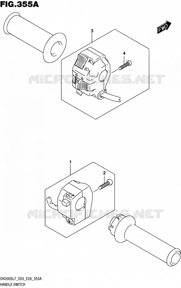 COMMODOS Suzuki MOTO 200 DR 2017  DR200S L7 (E03,E28,E33)