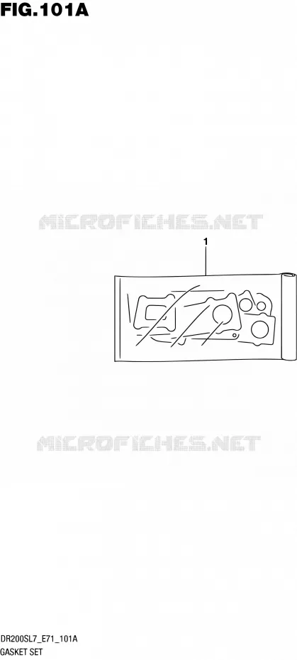KIT JOINTS Suzuki MOTO 200 DR 2017  DR200S L7 (E71)