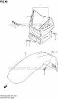 BOL DE PHARE pour Suzuki DR 650 2012
