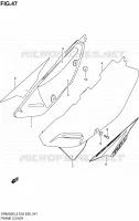 CARENAGES ARRIERE pour Suzuki DR 650 2012