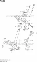COLONNE DE DIRECTION pour Suzuki DR 650 2012