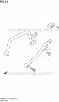 POIGNEE ARRIERE pour Suzuki DR 650 2012