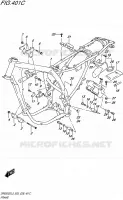 CADRE (DR650SEL5 E33) pour Suzuki DR 650 2015