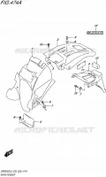 GARDE BOUE ARRIERE pour Suzuki DR 650 2015