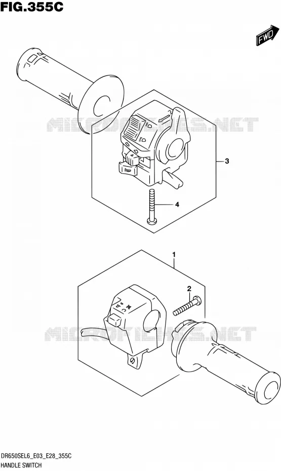 COMMODOS (DR650SEL6 E33) Suzuki MOTO 650 DR 2016  DR650SE L6 (E03,E28,E33)