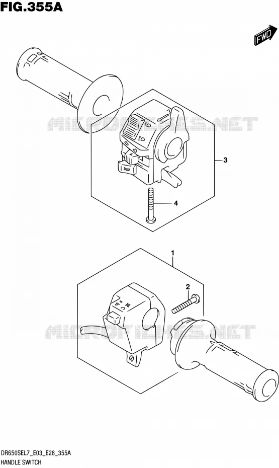 COMMODOS Suzuki MOTO 650 DR 2017  DR650SE L7 (E03,E28,E33)