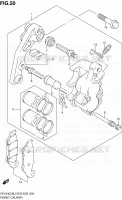 ETRIER DE FREIN AVANT pour Suzuki DR-Z 400 2010