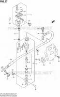 MAITRE CYLINDRE ARRIERE pour Suzuki DR-Z 400 2010
