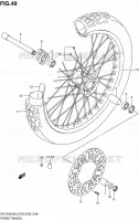 ROUE AVANT pour Suzuki DR-Z 400 2010