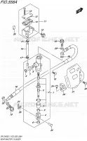 MAITRE CYLINDRE ARRIERE pour Suzuki DR-Z 400 2017