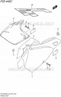 CARENAGES ARRIERE (DR Z400SML5 E33) pour Suzuki DR-Z 400 2015