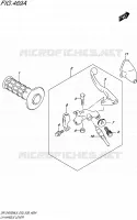 ENSEMBLE LEVIER   POIGNEE GAUCHE pour Suzuki DR-Z 400 2015