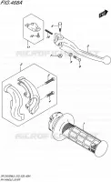 ENSEMBLE LEVIERS   POIGNEES DROIT pour Suzuki DR-Z 400 2015