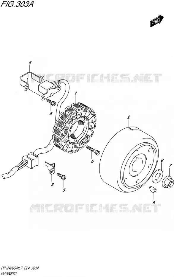 ALLUMAGE ROTOR - STATOR Suzuki MOTO 400 DR-ZSM 2017  DR-Z400SM L7 (E24)