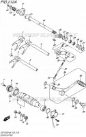 ENSEMBLE SELECTEUR DE VITESSES pour Suzuki BANDIT-S 1250 2016
