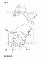 BOL DE PHARE (GSF1250/A) pour Suzuki BANDIT-S 1250 2010