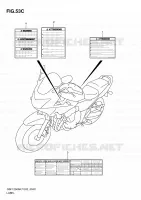 ETIQUETTE (MODEL L0) pour Suzuki BANDIT-S 1250 2010