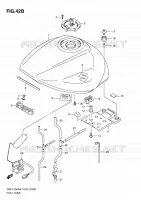 RESERVOIR D'ESSENCE (MODEL L0) pour Suzuki BANDIT-S 1250 2010