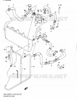 DURITE DE RADIATEUR pour Suzuki GSX-F 1250 2011