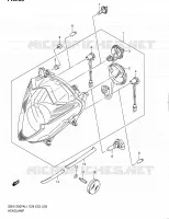 PHARE pour Suzuki GSX-F 1250 2011