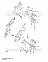 REPOSE PIED pour Suzuki GSX-F 1250 2011