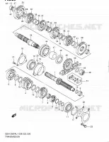 TRANSMISSION pour Suzuki GSX-F 1250 2011