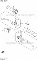 ENSEMBLE LEVIERS   POIGNEES pour Suzuki GSX-F 1250 1992