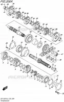 TRANSMISSION pour Suzuki GSX-F 1250 1992