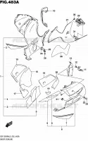 CARENAGES INFERIEUR (FLANCS) pour Suzuki HAYABUSA 1300 2015