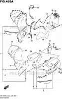CARENAGES INFERIEUR (FLANCS) pour Suzuki HAYABUSA 1300 2016
