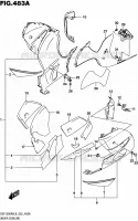CARENAGES INFERIEUR (FLANCS) pour Suzuki HAYABUSA 1300 2016