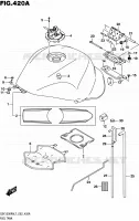 RESERVOIR D'ESSENCE (GSX1300RAL7 E02) pour Suzuki HAYABUSA 1300 2017