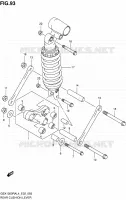 BIELLETTE D'AMORTISSEUR (GSX1300RAL4 E19) pour Suzuki HAYABUSA 1300 2014