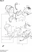 CARENAGES INFERIEUR (FLANCS) pour Suzuki HAYABUSA 1300 2014
