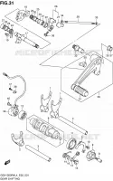 ENSEMBLE SELECTEUR DE VITESSES pour Suzuki HAYABUSA 1300 2014