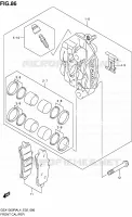 ETRIER DE FREIN AVANT pour Suzuki HAYABUSA 1300 2014