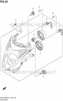PHARE (GSX1300RAL4 E02) pour Suzuki HAYABUSA 1300 2014