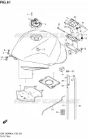 RESERVOIR D'ESSENCE (GSX1300RAUFL4 E19) pour Suzuki HAYABUSA 1300 2014