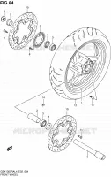 ROUE AVANT pour Suzuki HAYABUSA 1300 2014
