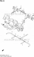 SYSTÈME D'INJECTION (GSX1300RAL4 E02) pour Suzuki HAYABUSA 1300 2014