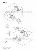 CLIGNOTANTS pour Suzuki GSX-F 650 2010
